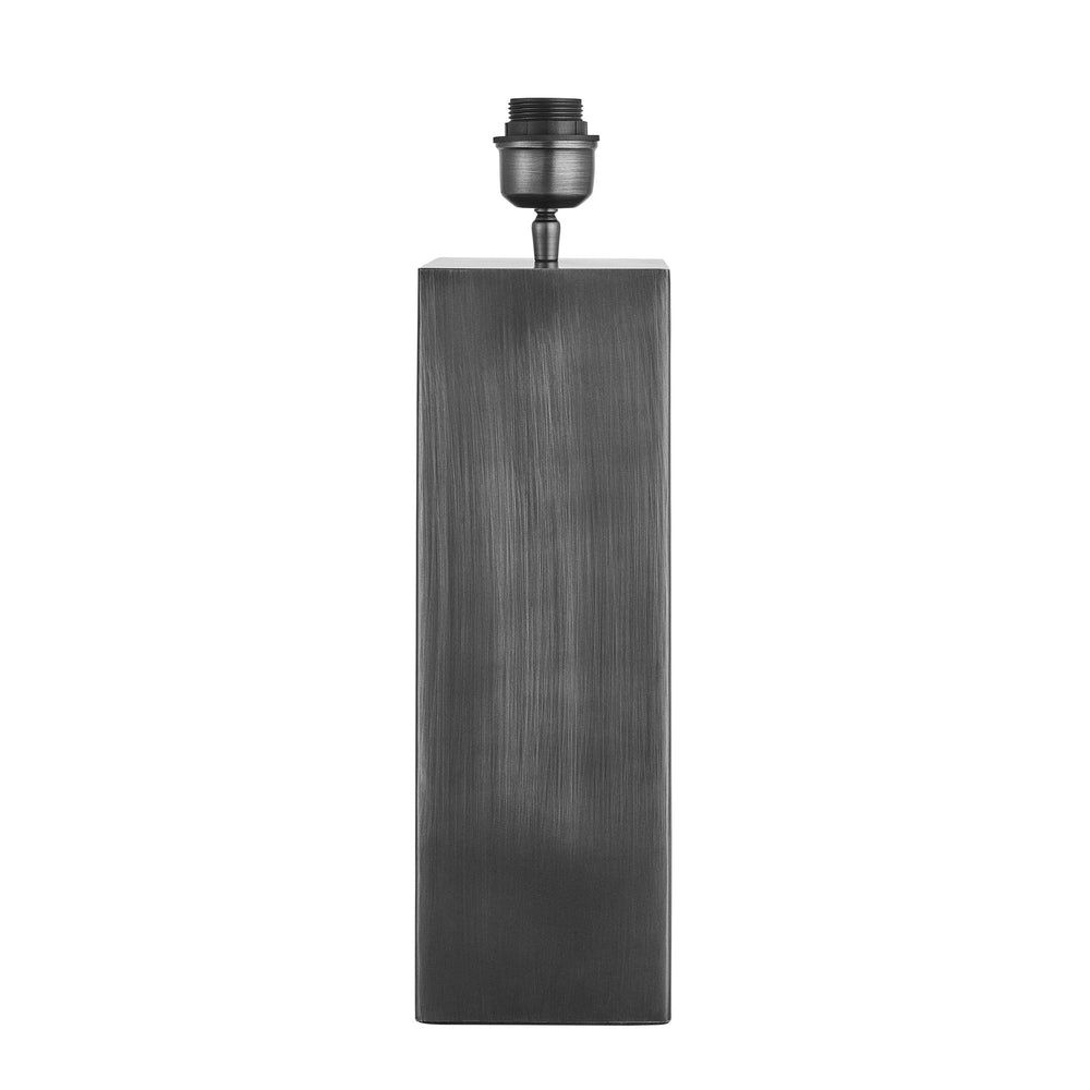 Pillar Square Table Lamp - Pewter Industville