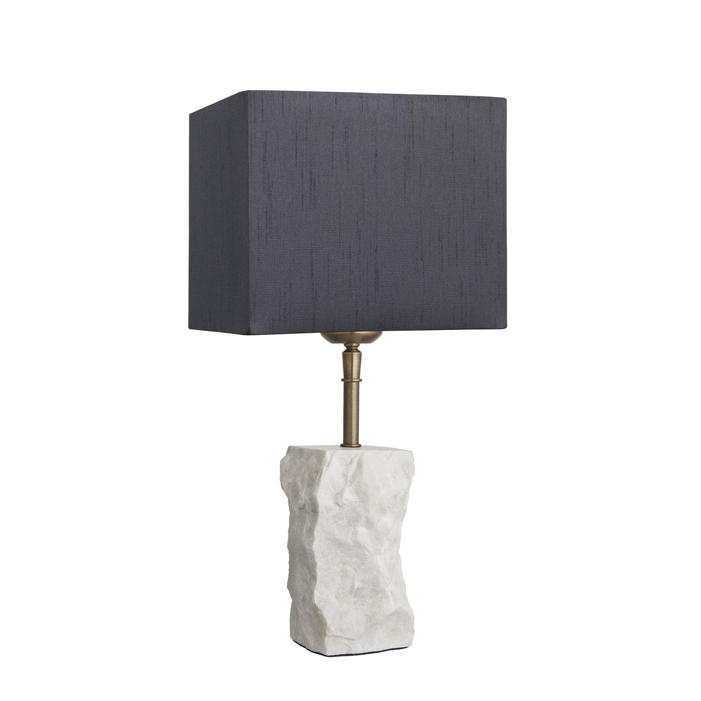Marble Small Ridge Table Lamp - White Industville MA-S-RITL-W-GR-SCU