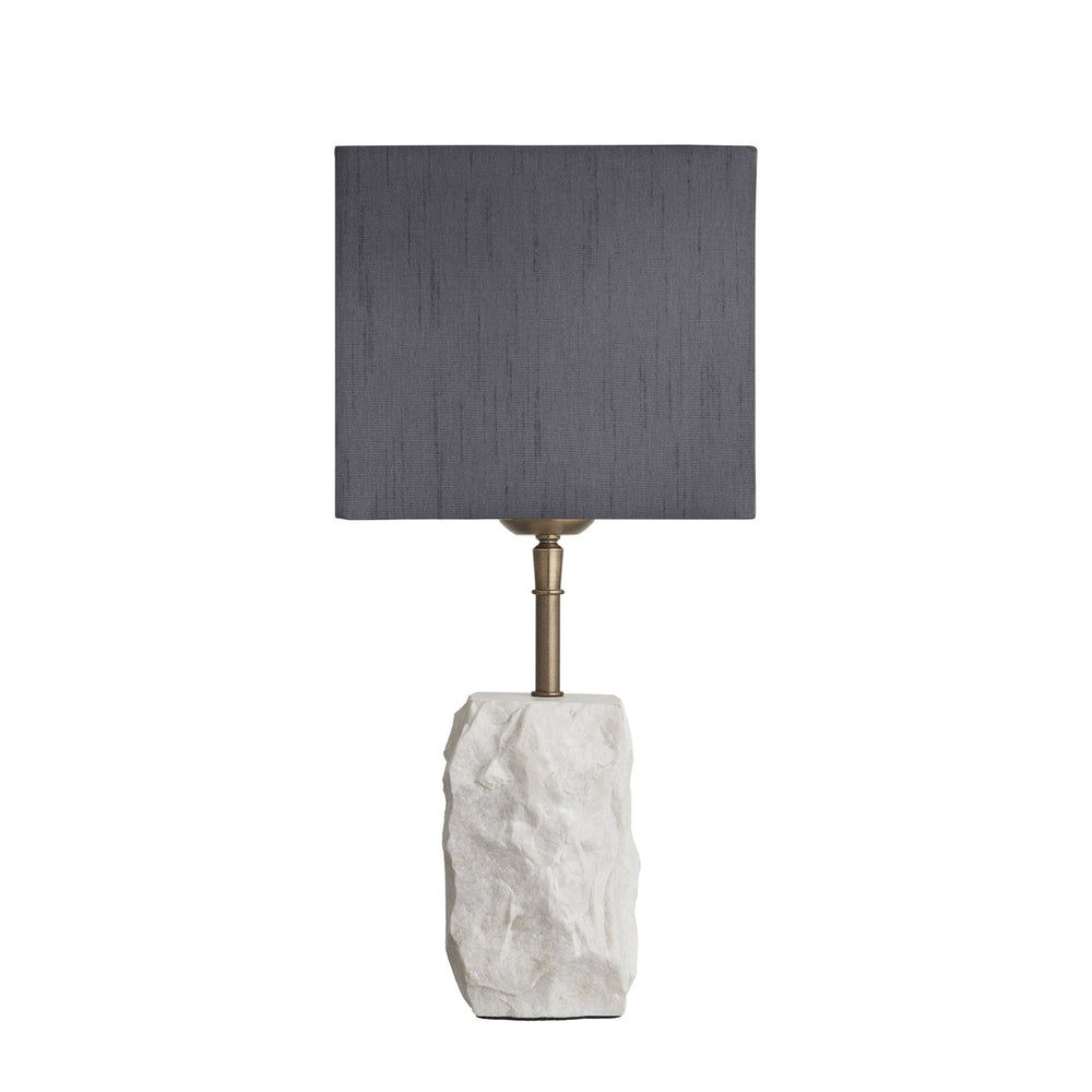 Marble Small Ridge Table Lamp - White Industville