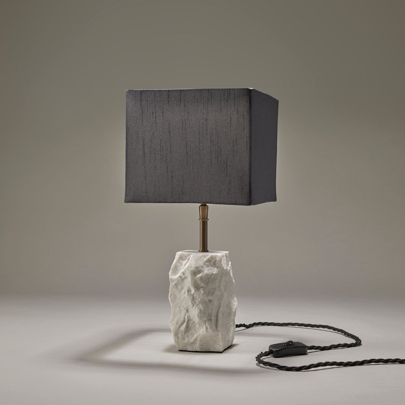 Marble Small Ridge Table Lamp - White Industville