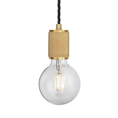Knurled Edison Pendant Light - 1 Wire - Glass Lighting - Industville Lighting UK
