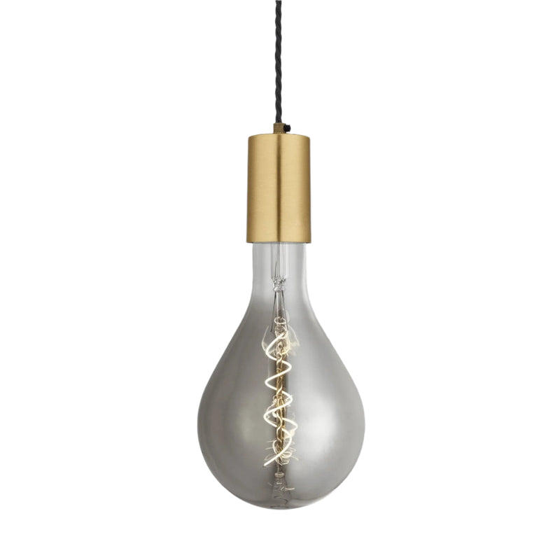 Sleek Large Edison Pendant Light in 1 Wire Brass finish, Product code is SL-LE1WP-B