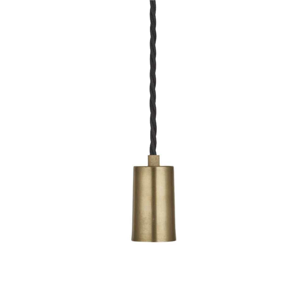 Brass Sleek Edison Pendant Light Holder Only