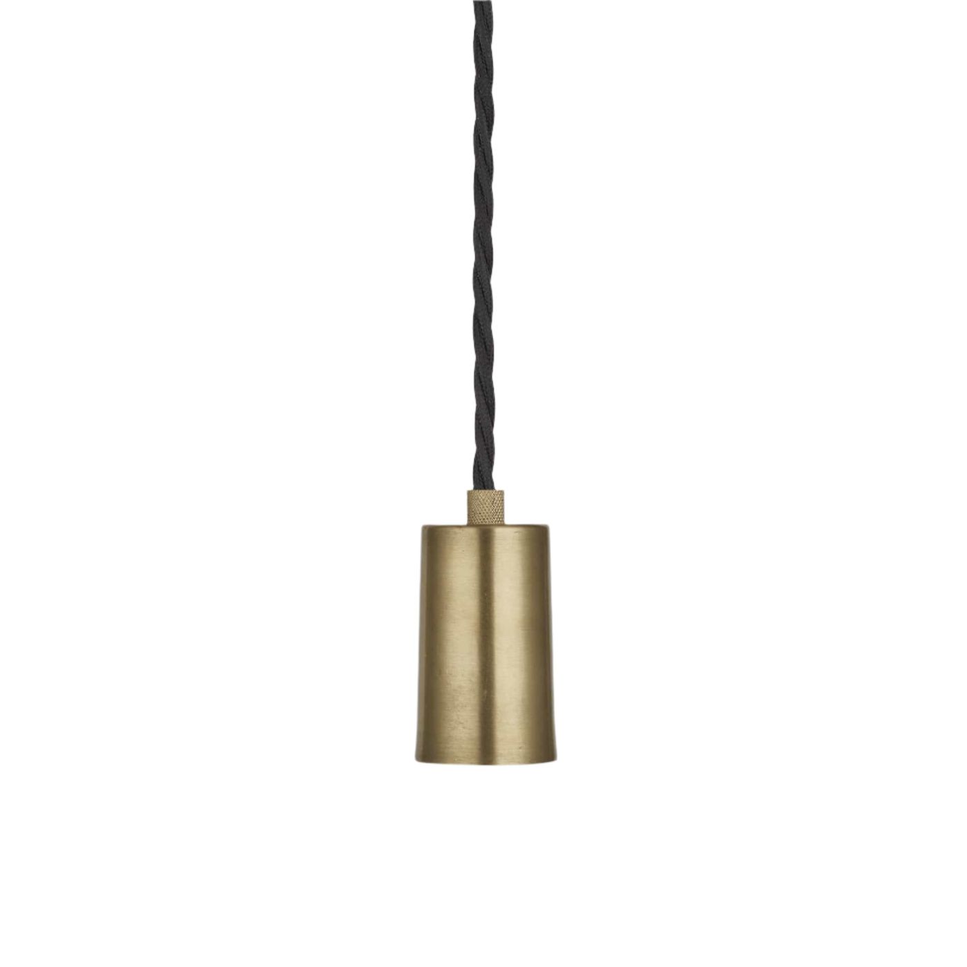 Brass Sleek Edison Pendant Light Holder Only