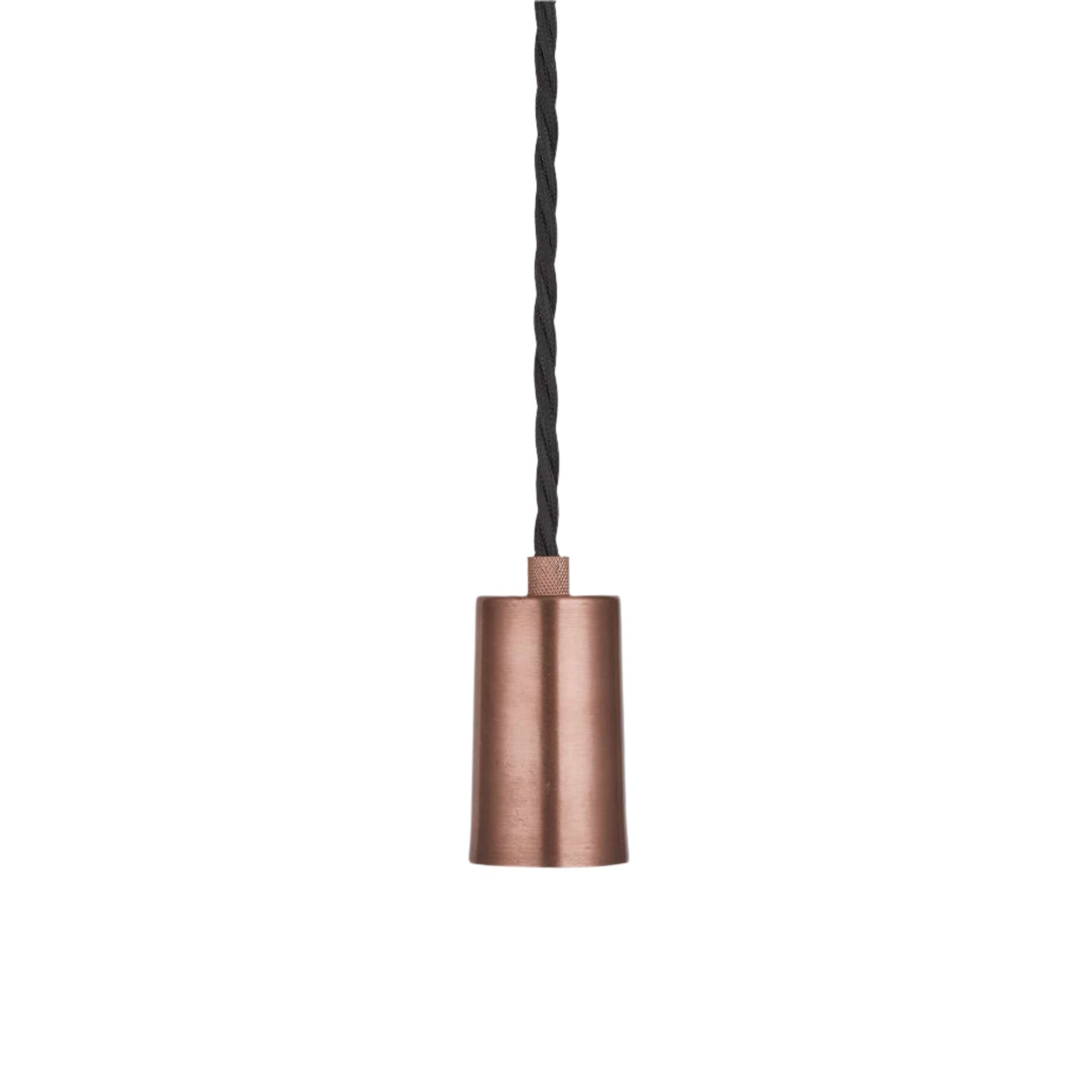Copper Sleek Edison Pendant Light Holder Only