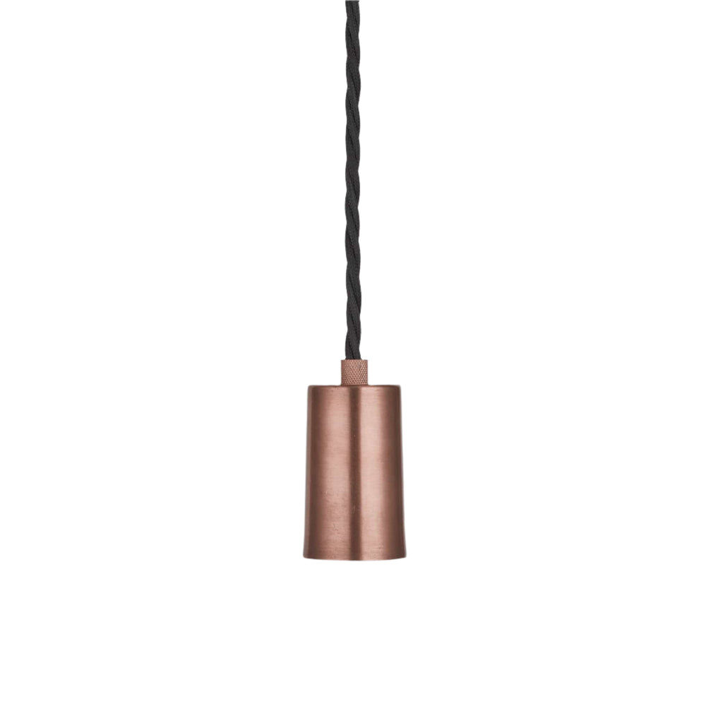 Copper Sleek Edison Pendant Light Holder Only