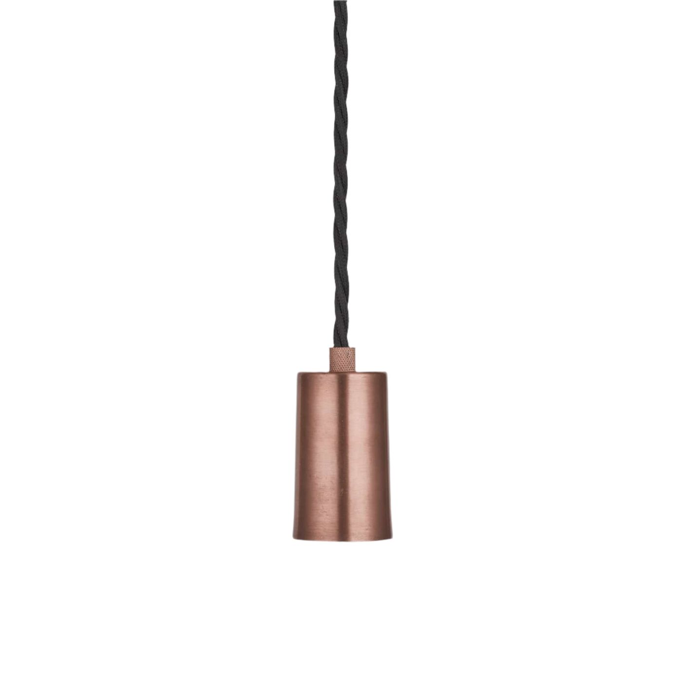 Copper Sleek Edison Pendant Light Holder Only
