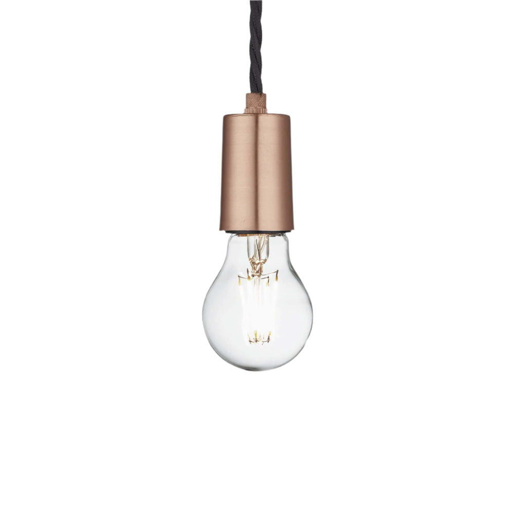 Copper Sleek Edison Pendant Light with Bulb, Product Code is SL-E1WP-C - 1