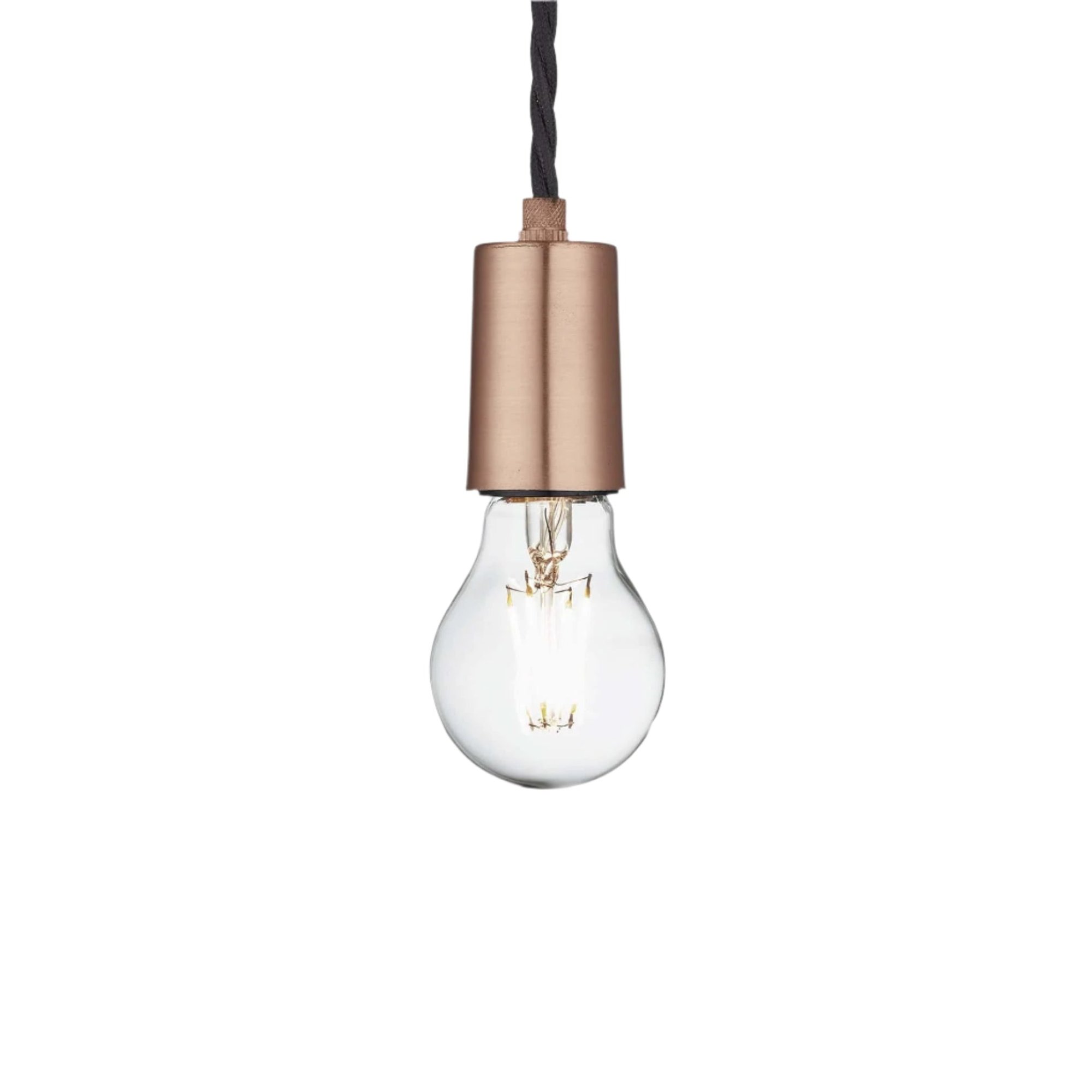 Copper Sleek Edison Pendant Light with Bulb, Product Code is SL-E1WP-C - 1