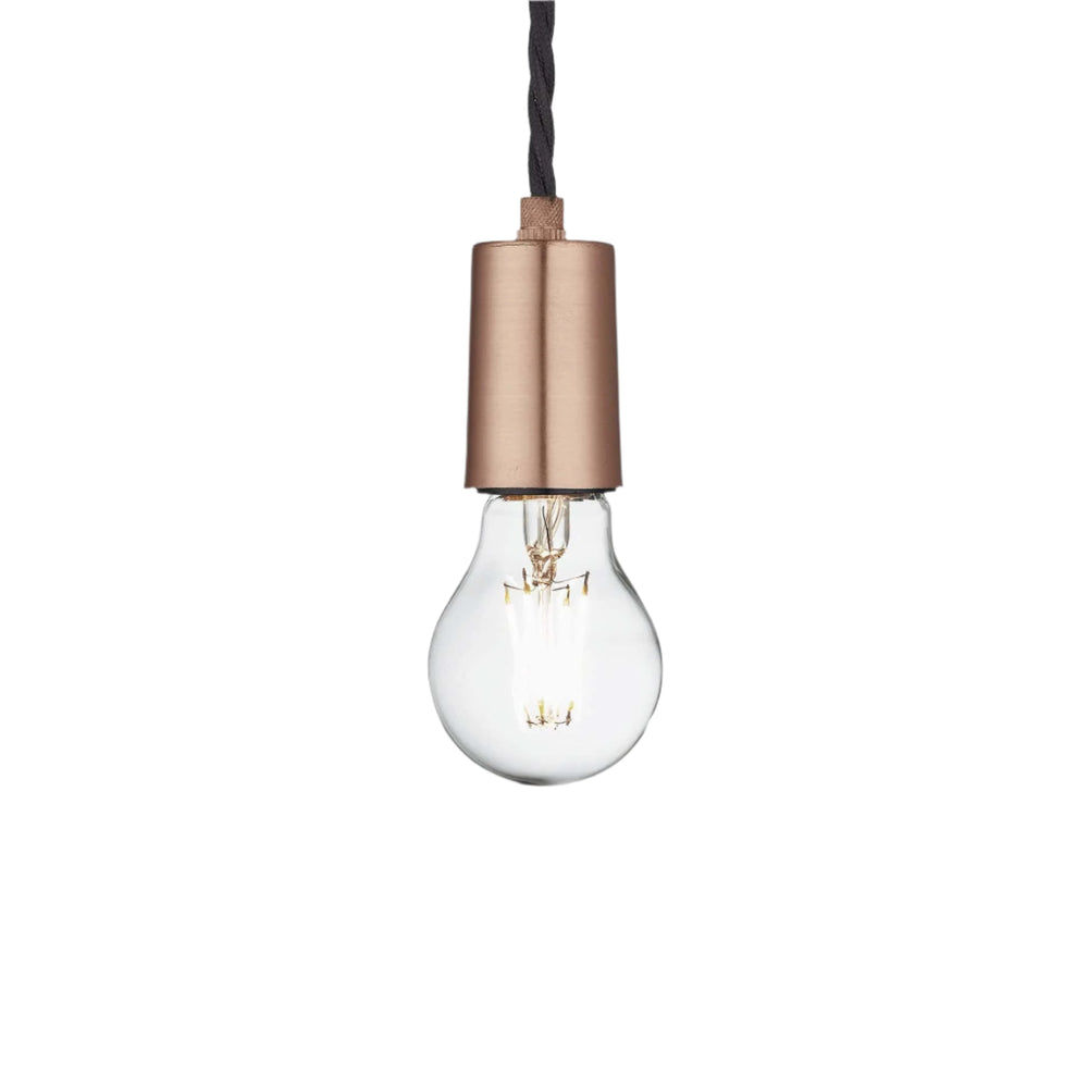 Copper Sleek Edison Pendant Light with Bulb, Product Code is SL-E1WP-C - 1