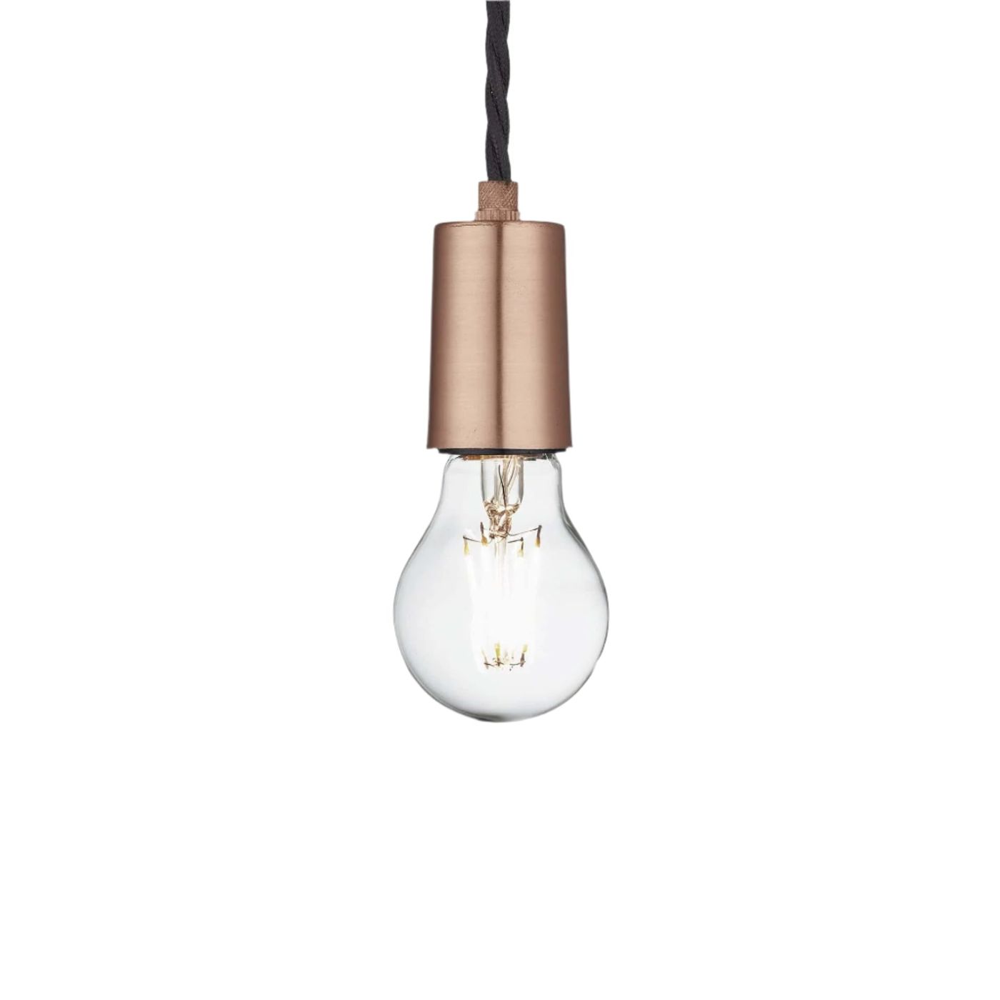 Copper Sleek Edison Pendant Light with Bulb, Product Code is SL-E1WP-C - 1