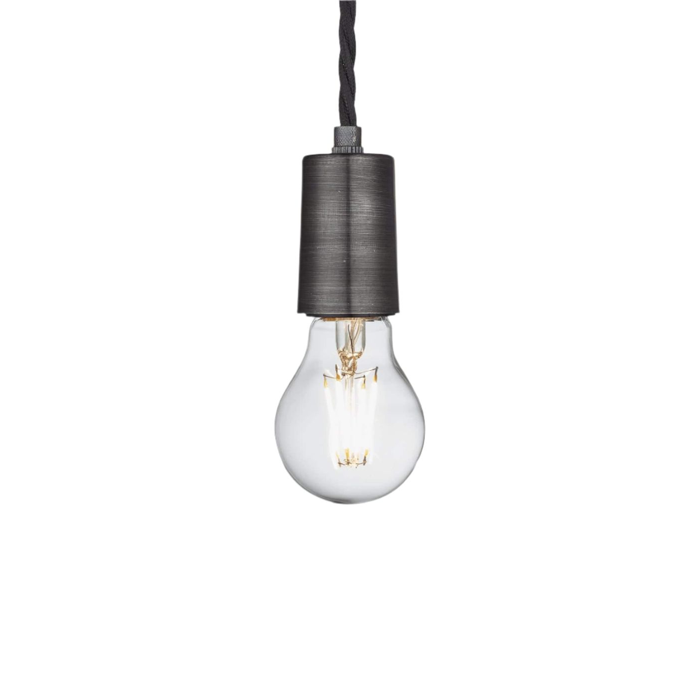 Pewter Sleek Edison Pendant Light with Bulb, Product Code is SL-E1WP-P