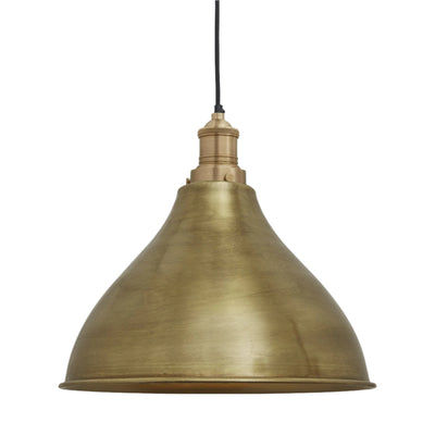 Brooklyn Cone Pendant - 12 Inch - Brass Industville BR-CP12-B-BH