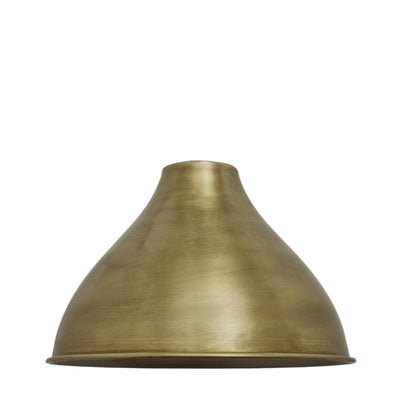 Cone - 12 Inch - Brass - Shade Only - Build Your Own Light - Industville Lighting UK