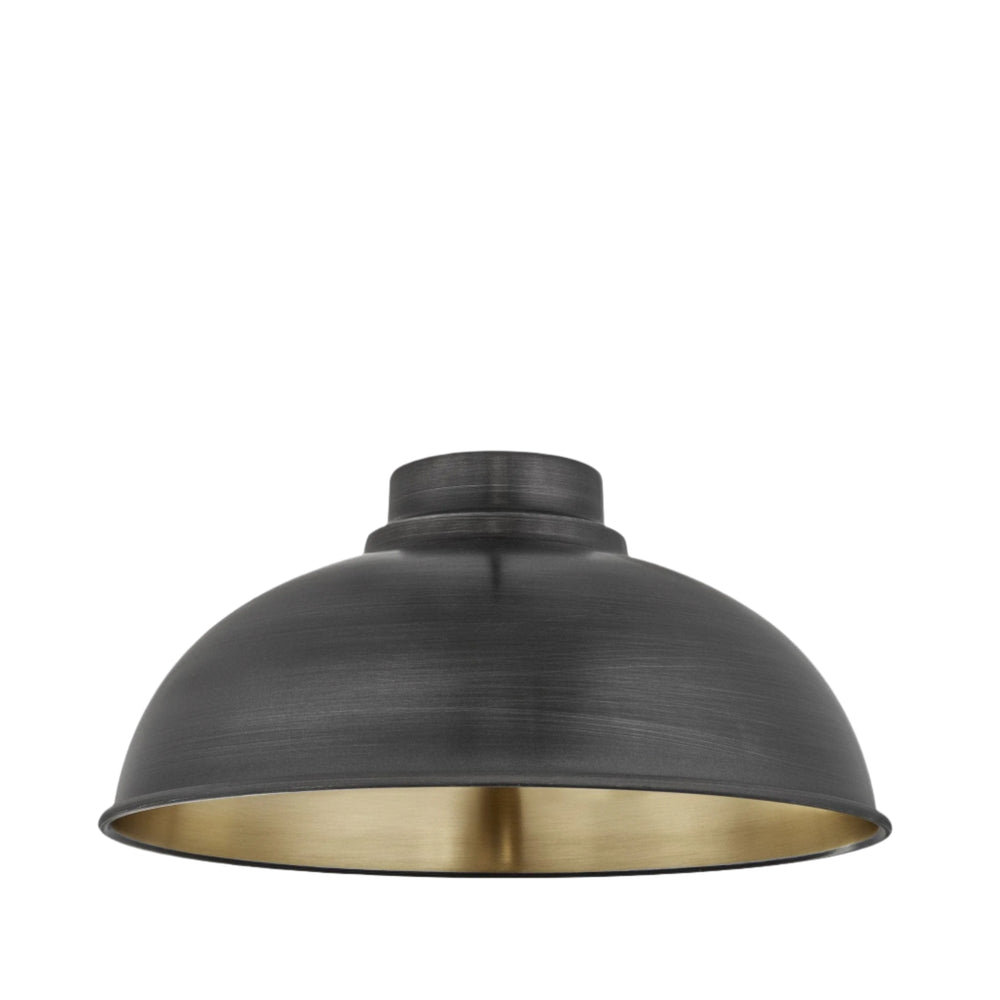 Old Factory - 12 Inch - Pewter & Brass - Shade Only Industville OF12-S-BP-SO