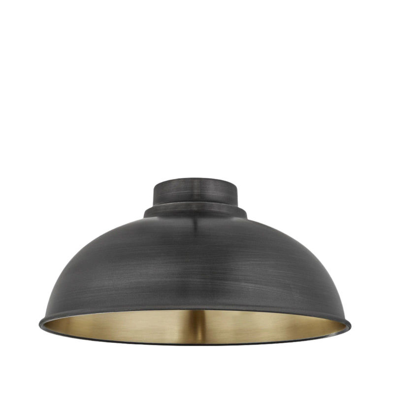Old Factory - 12 Inch - Pewter & Brass - Shade Only Industville OF12-S-BP-SO
