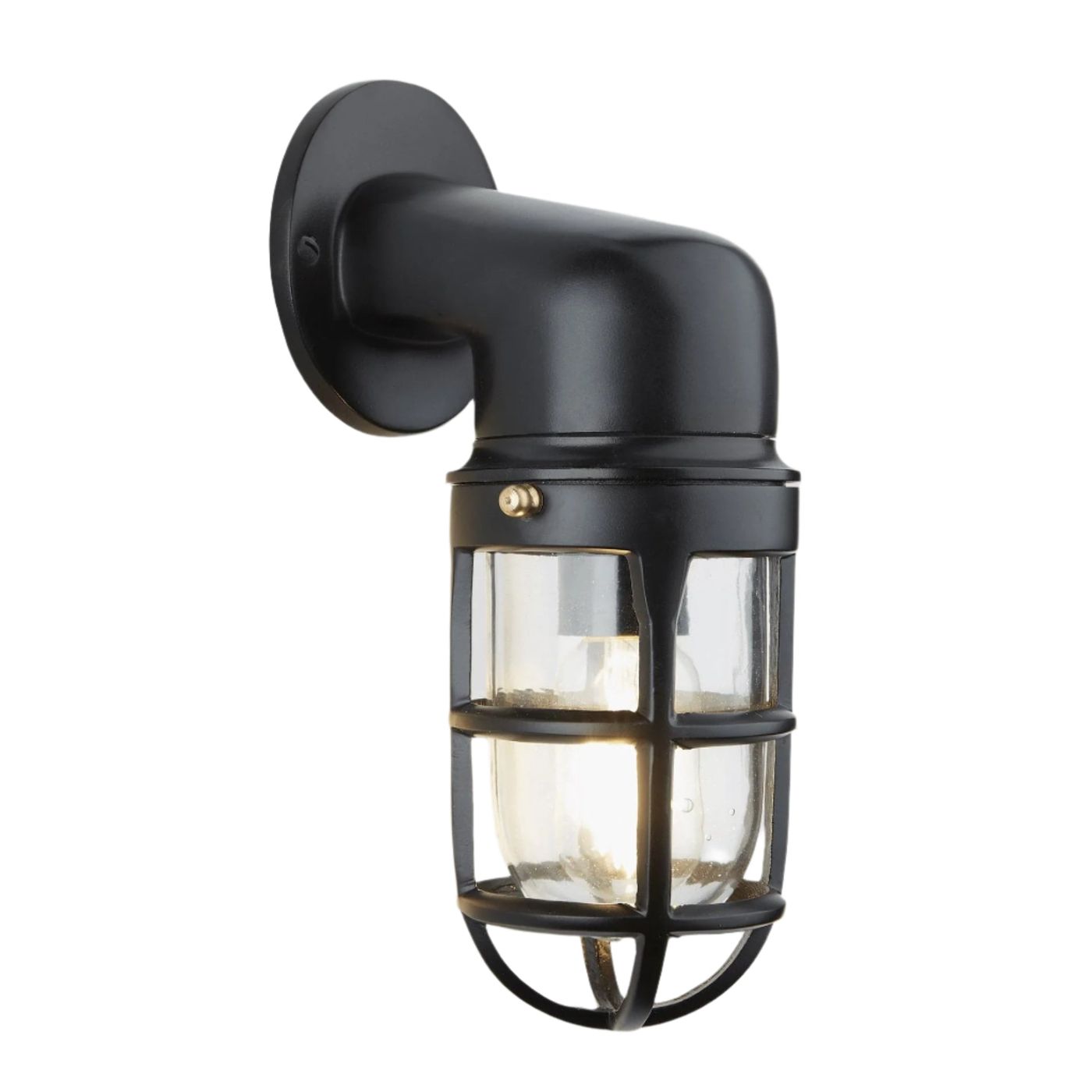 Black Bulkhead Outdoor and Bathroom Sconce Wall Light in 12 Inch, Product Code is BK-IP65-SWL12-BK