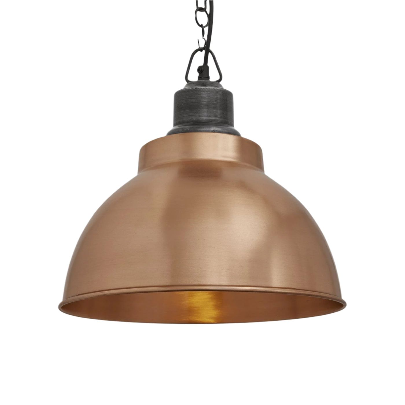 Brooklyn Dome Pendant - 13 Inch - Copper Industville BR-DP13-C-PCN