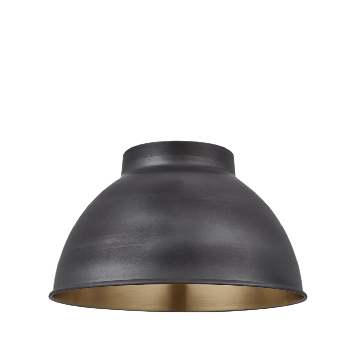 Pewter & Brass Dome - 13 Inch - Shade Only Industville D13-BP-SO