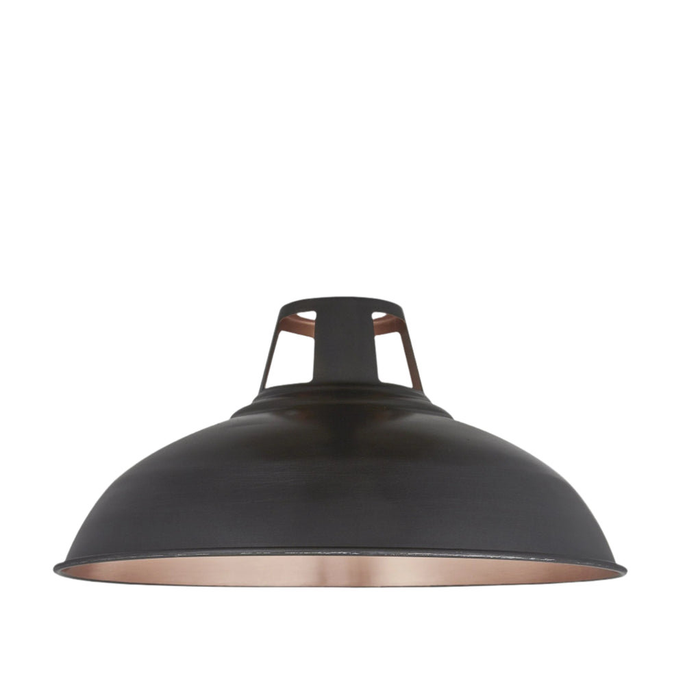 Slotted - 15 Inch - Pewter & Copper - Shade Only (for small holder) Industville SL15-S-CP-SO