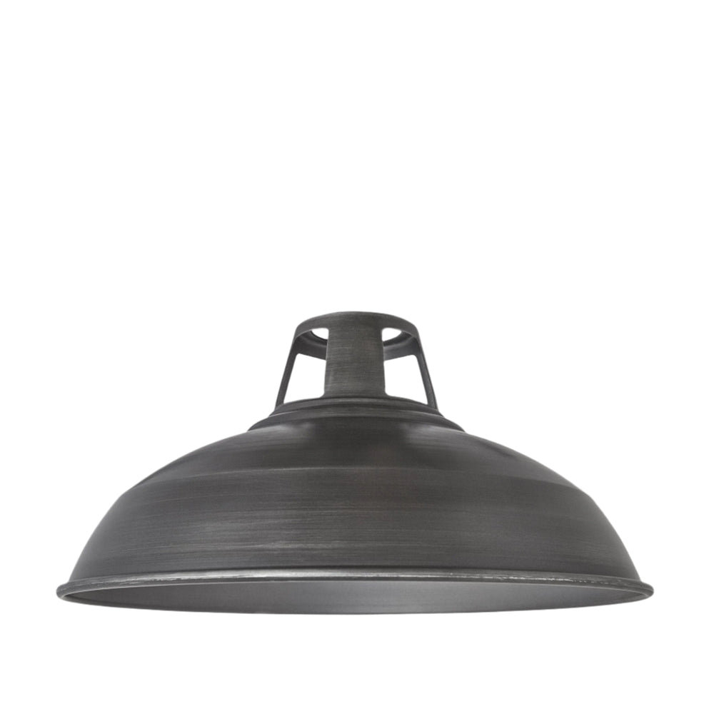 Slotted - 15 Inch - Pewter - Shade Only (for small holder) Industville SL15-S-P-SO