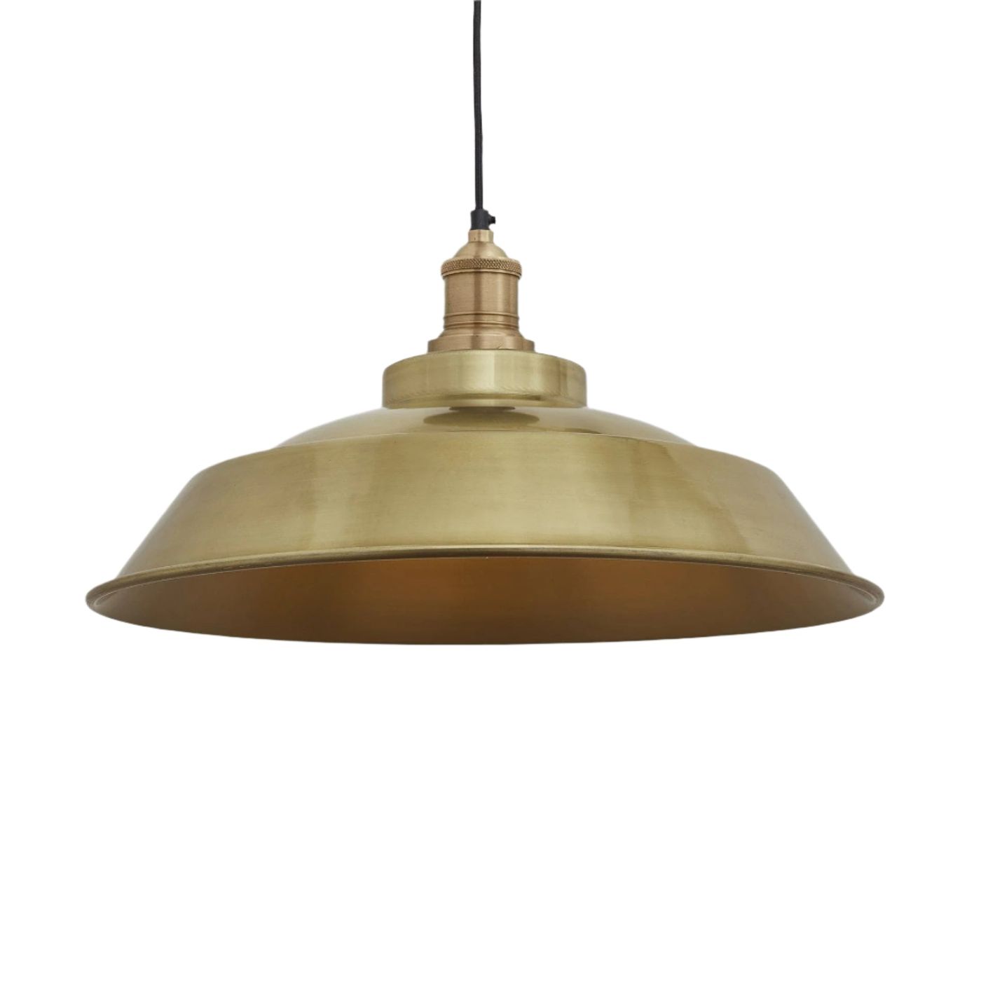 Brass with Brass Holder Brooklyn Step Pendant - 16 Inch - BR-SP16-B-BH