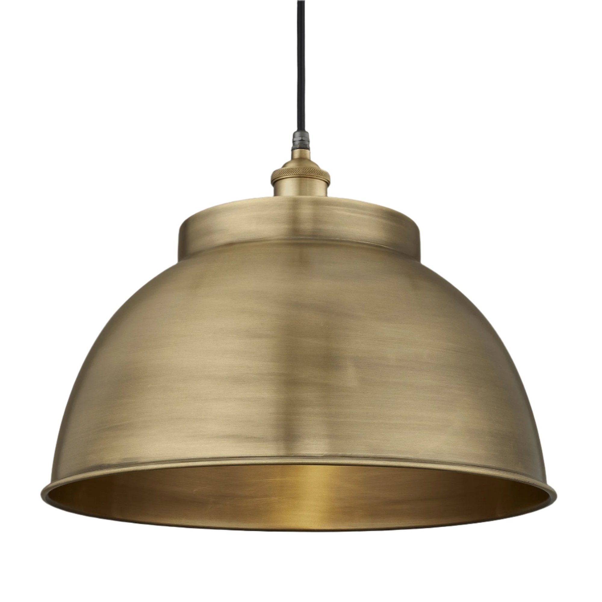 Brooklyn Outdoor & Bathroom Dome Pendant - 17 Inch - Brass Industville BR-IP65-DP17-B-BH