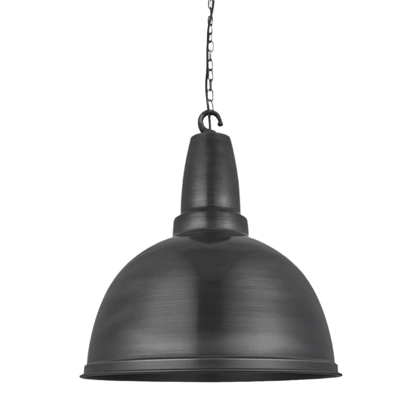 Pewter Retro Large Pendant - 17 Inch - Industville RT-LP17-P-PHKCN