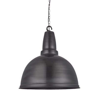 Pewter Retro Large Pendant - 17 Inch - Industville RT-LP17-P-PHKCN
