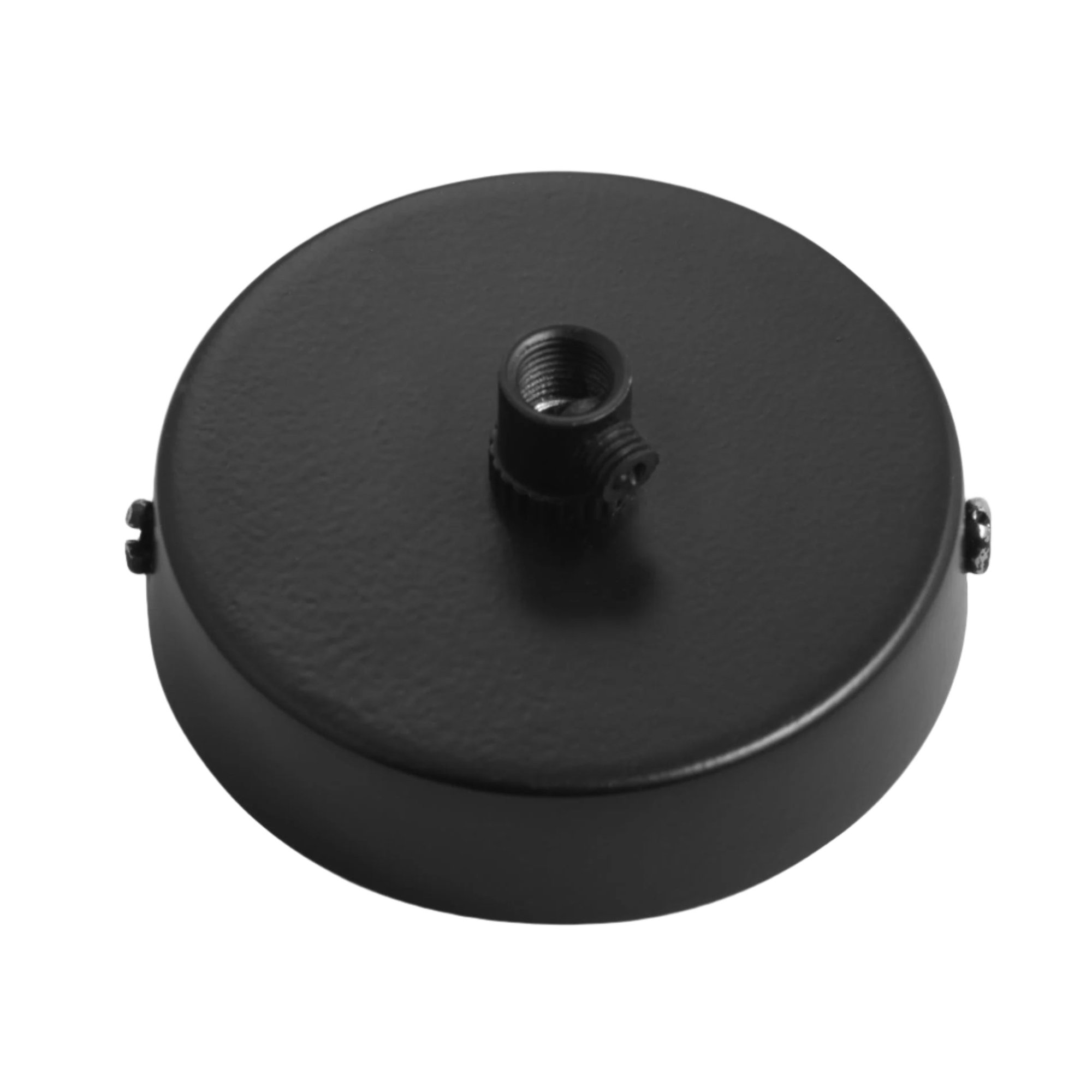 Black Small Ceiling Rose - 1 Outlet - Industville SCR1O-BK