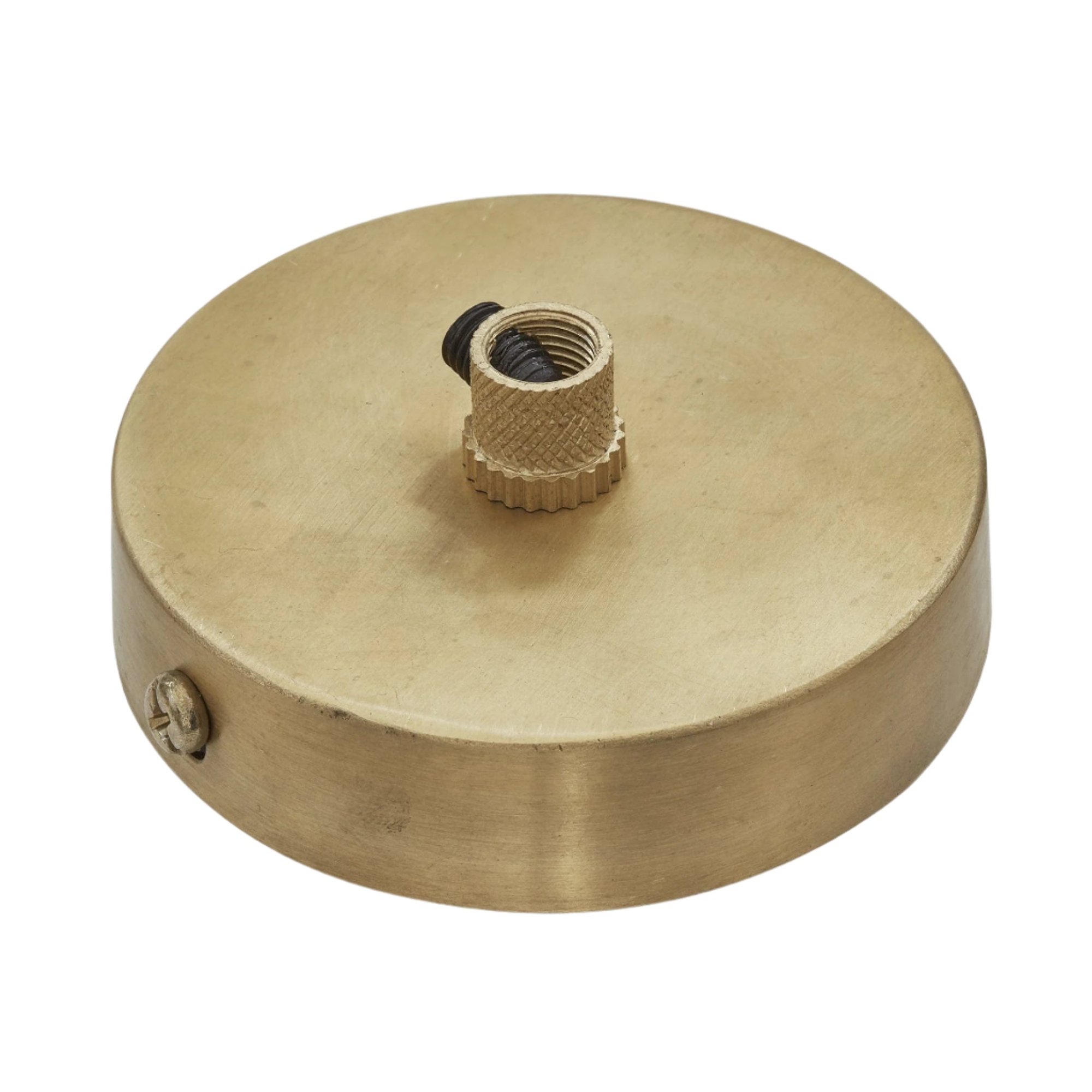 Brass Small Ceiling Rose - 1 Outlet - Industville SCR1O-B