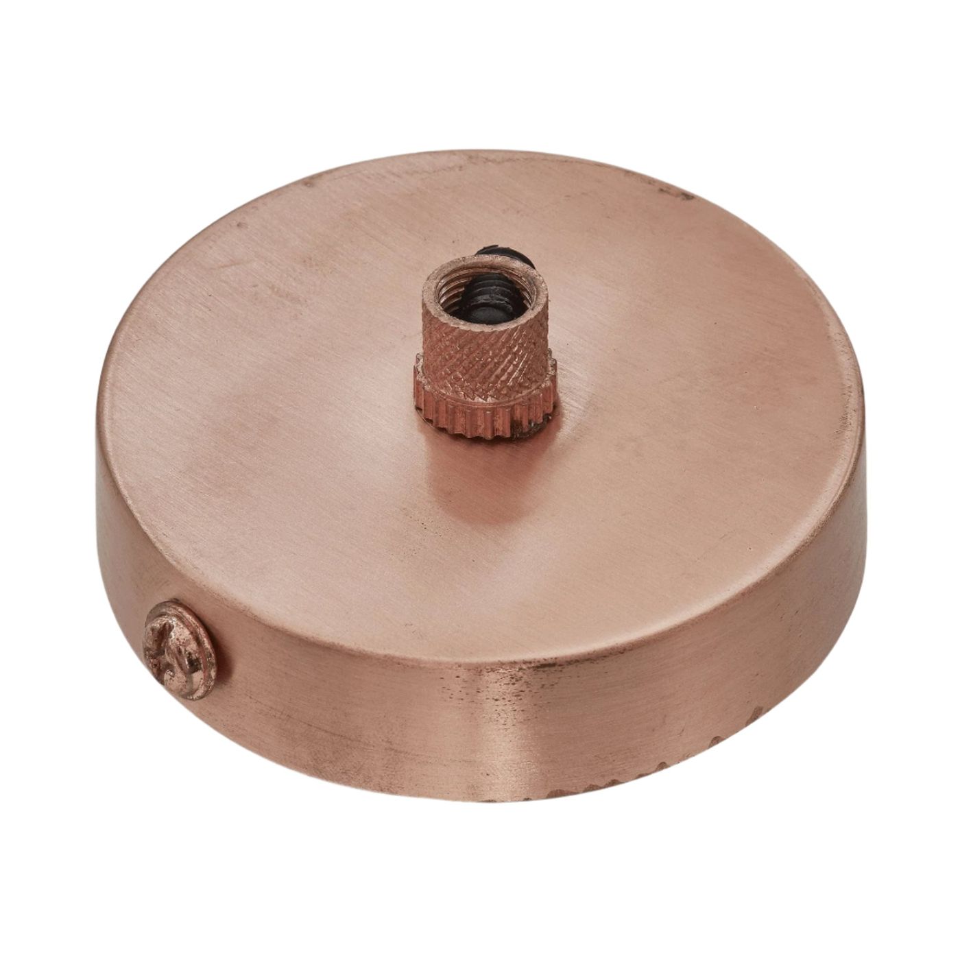 Copper Small Ceiling Rose - 1 Outlet - Industville SCR1O-C