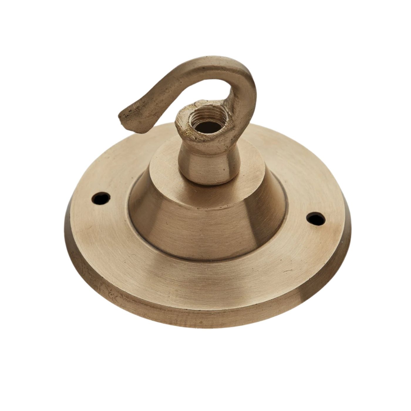 Edison Hook Ceiling Rose - 1 Outlet - Brass Industville ED-HKCR1O-B