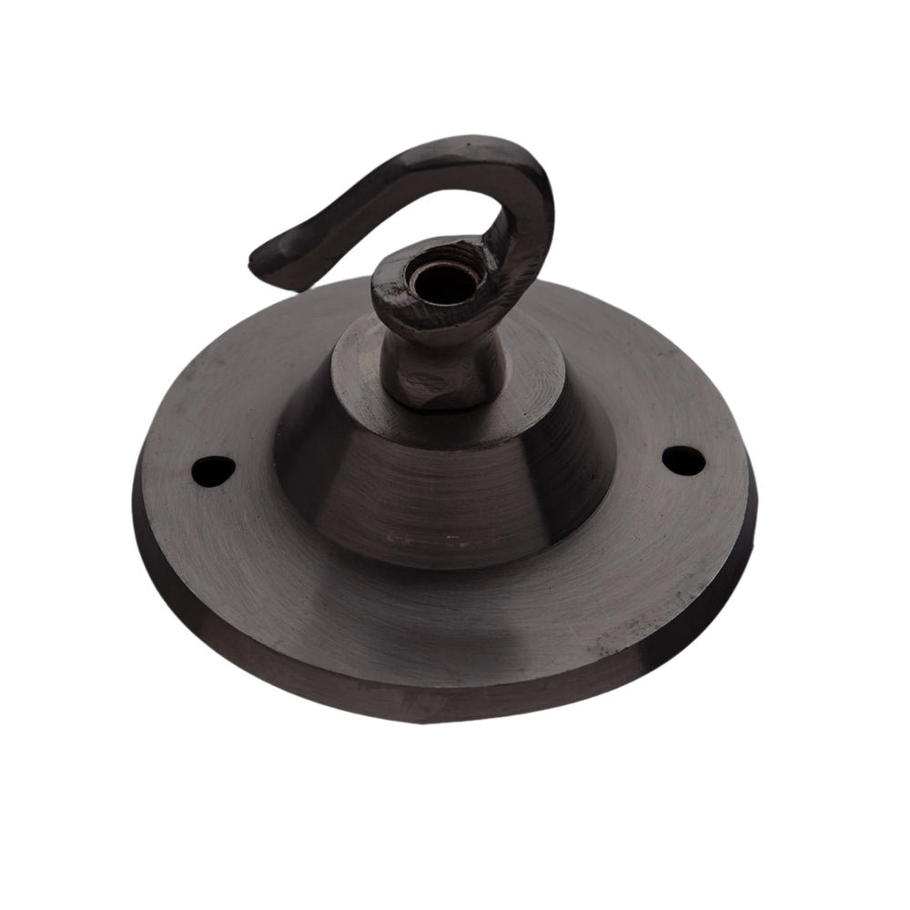 Edison Hook Ceiling Rose - 1 Outlet - Pewter Industville ED-HKCR1O-P