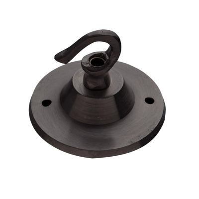 Edison Hook Ceiling Rose - 1 Outlet - Pewter - Ceiling Rose Light Fittings - Industville Lighting UK