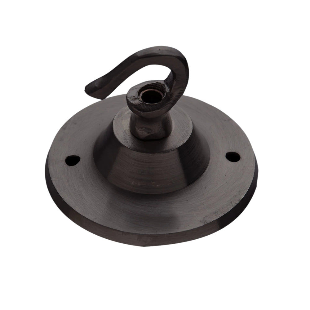 Edison Hook Ceiling Rose - 1 Outlet - Pewter Industville ED-HKCR1O-P