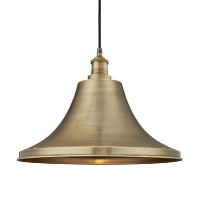Brooklyn Outdoor & Bathroom Giant Bell Pendant – 20 Inch – Brass Industville BR-IP65-GBLP20-B-BH