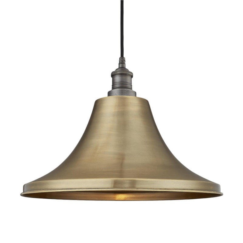 Brooklyn Outdoor & Bathroom Giant Bell Pendant – 20 Inch – Brass Industville BR-IP65-GBLP20-B-PH