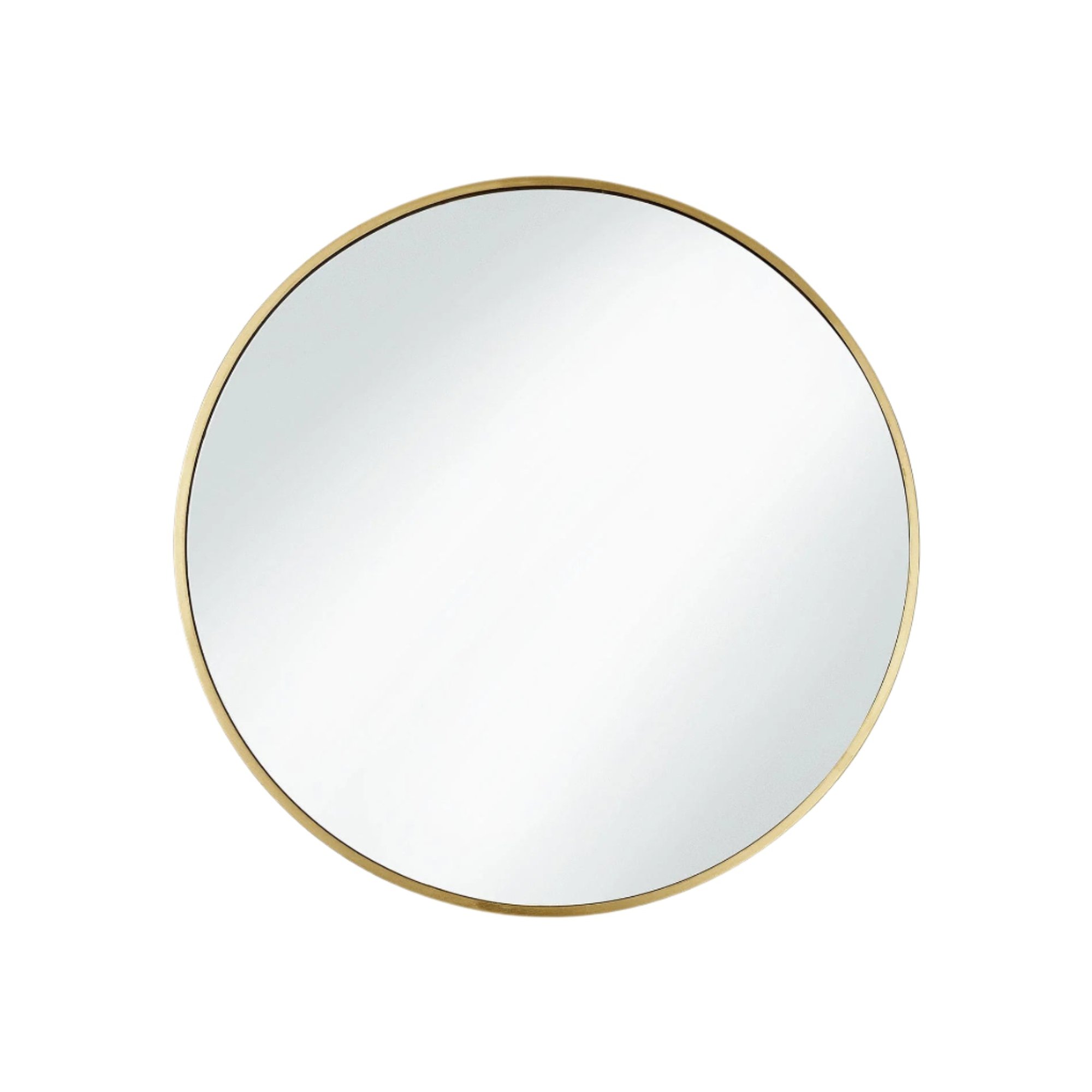 Brass Frame Urban Round Wall Mirror in 24 Inch, Product code is UR-R-WM24-B