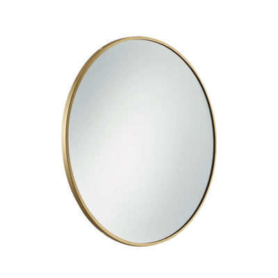 Brass Frame Urban Round Wall Mirror in 24 Inch, Product code is UR-R-WM24-B
