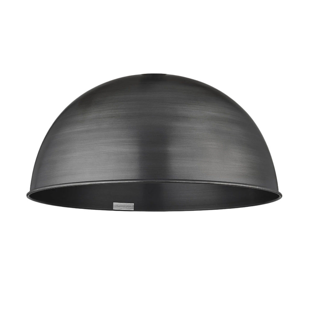 Brooklyn Giant Dome Pendant - 24 Inch - Pewter Industville GD24-P-SO