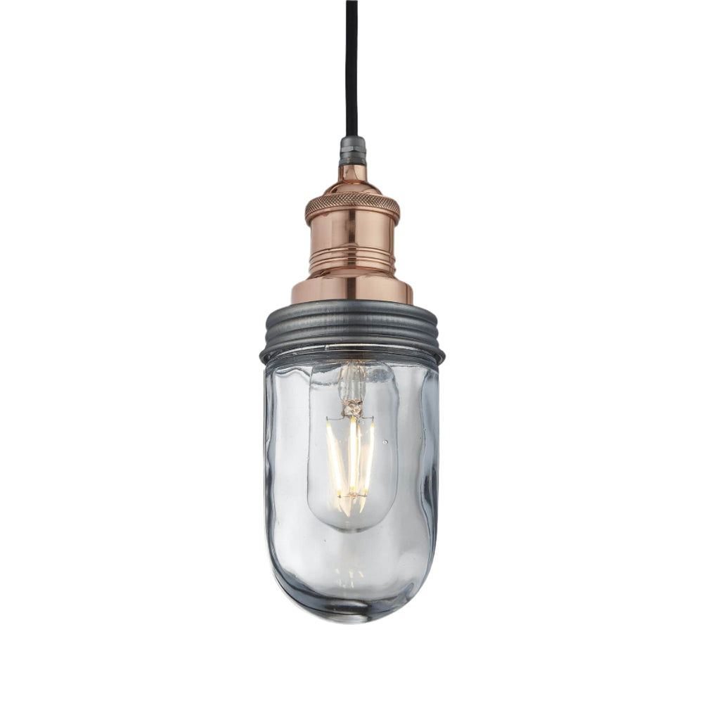 Copper Holder Pewter Ring Brooklyn Outdoor & Bathroom Pendant BR-IP65-P-CH-PR