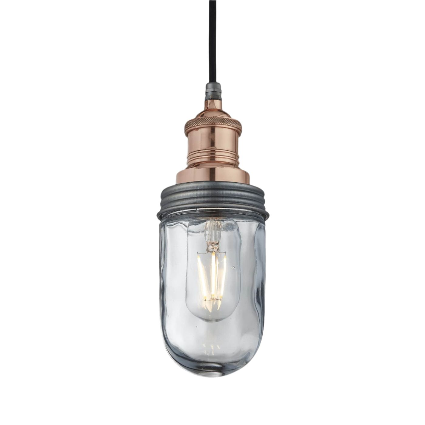 Copper Holder Pewter Ring Brooklyn Outdoor & Bathroom Pendant BR-IP65-P-CH-PR