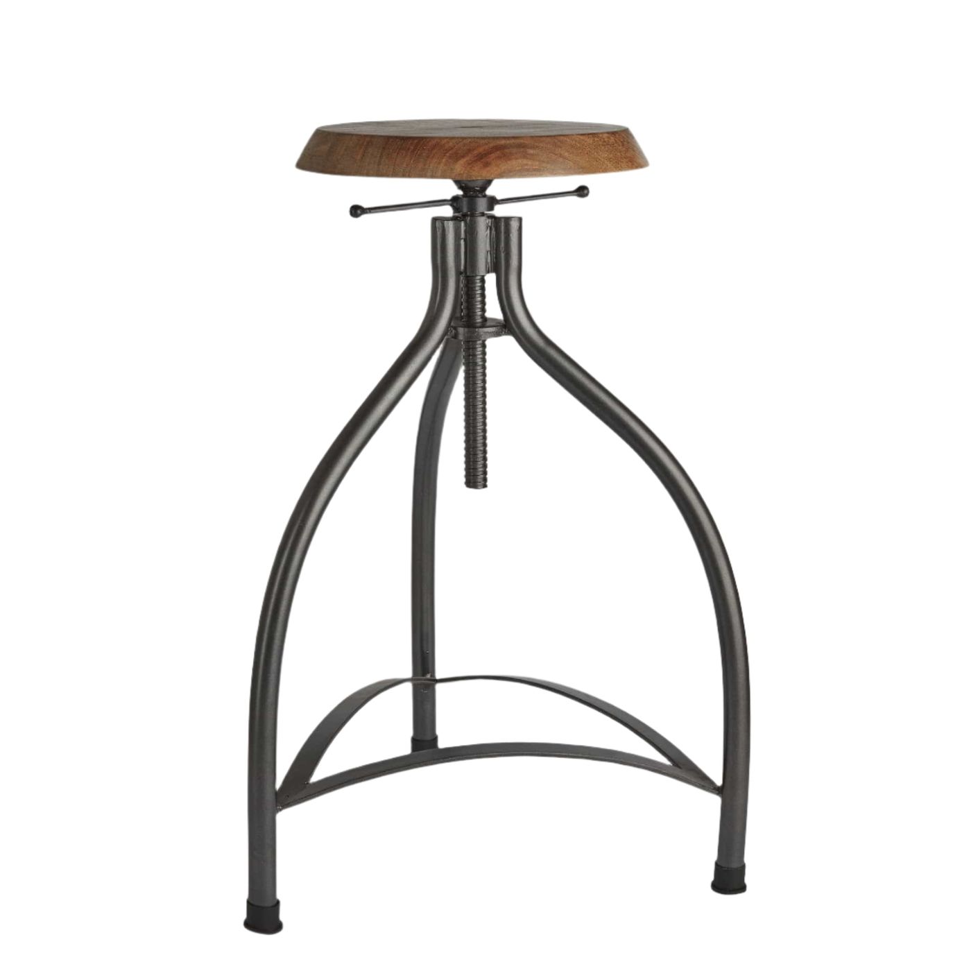 Cooper Solid Wood and Metal Adjustable Bar Stool in 34 Inch, Product Code ST-C-W