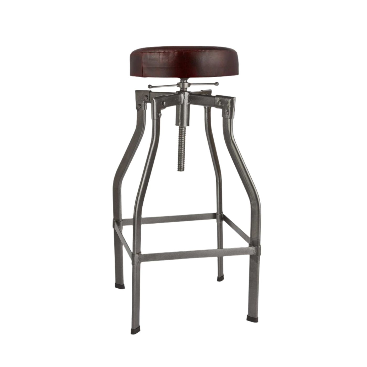 Turner Leather and Metal Adjustable Bar Stool in 35, Product Code is ST-TN-L