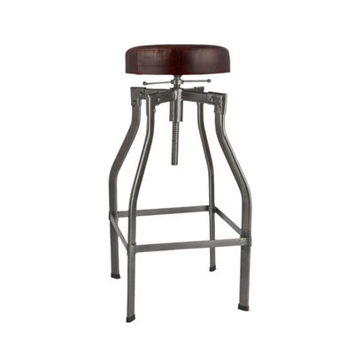 Turner Leather and Metal Adjustable Bar Stool in 35, Product Code is ST-TN-L