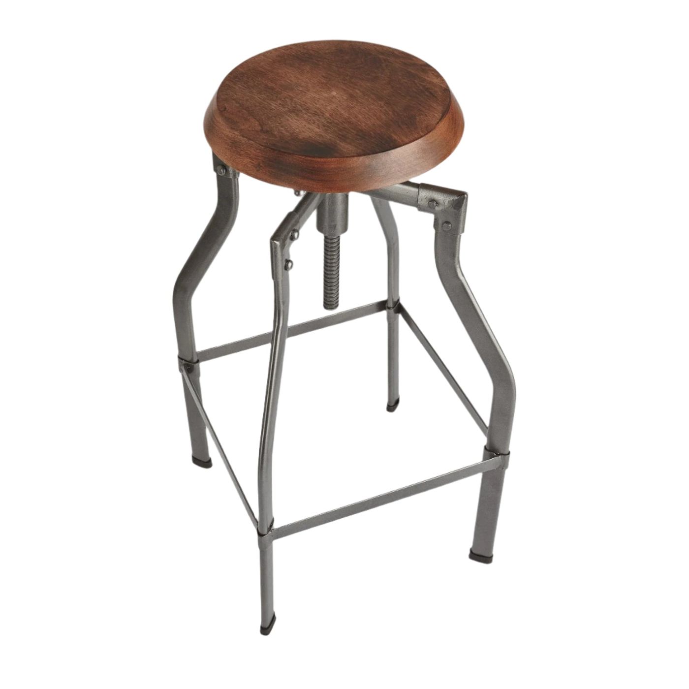 Turner Solid Wood and Metal Adjustable Bar Stool in 35 Inch, Product code is ST-TN-W