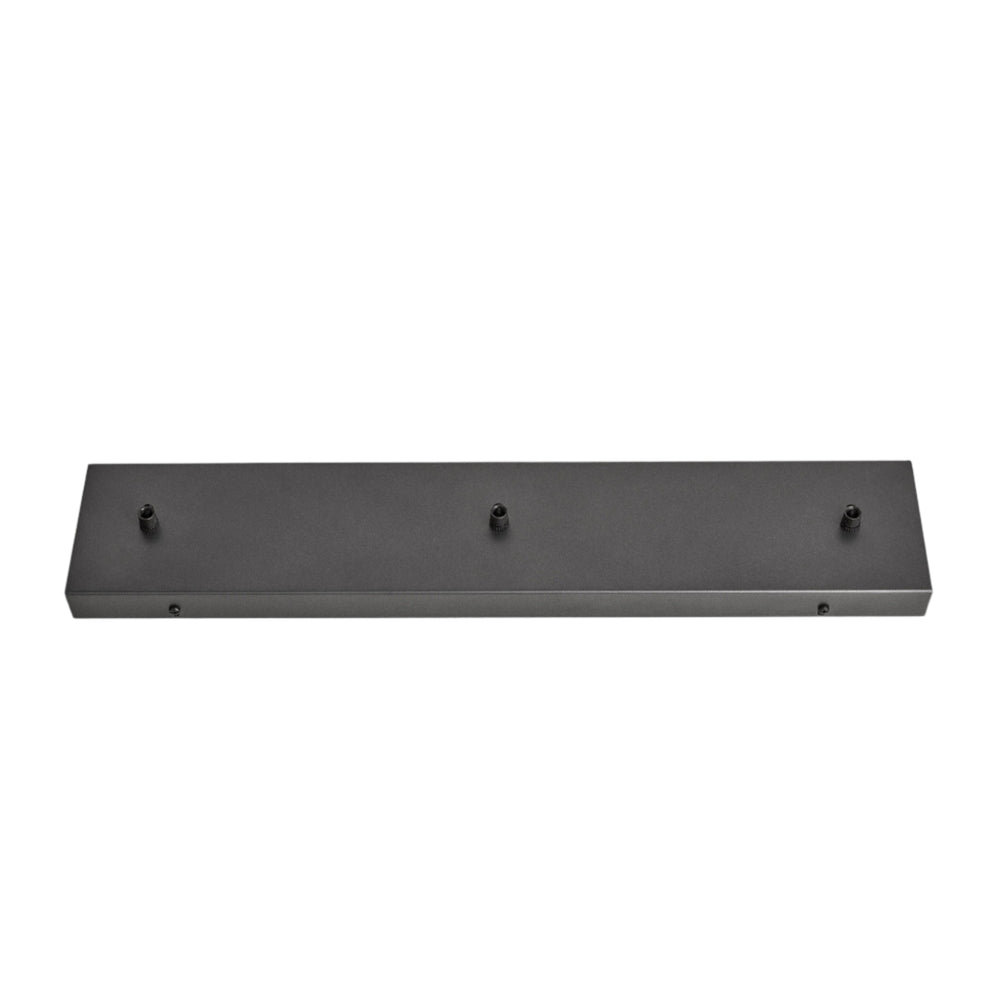 Rectangle 3 Outlet Pewter Ceiling Rose
