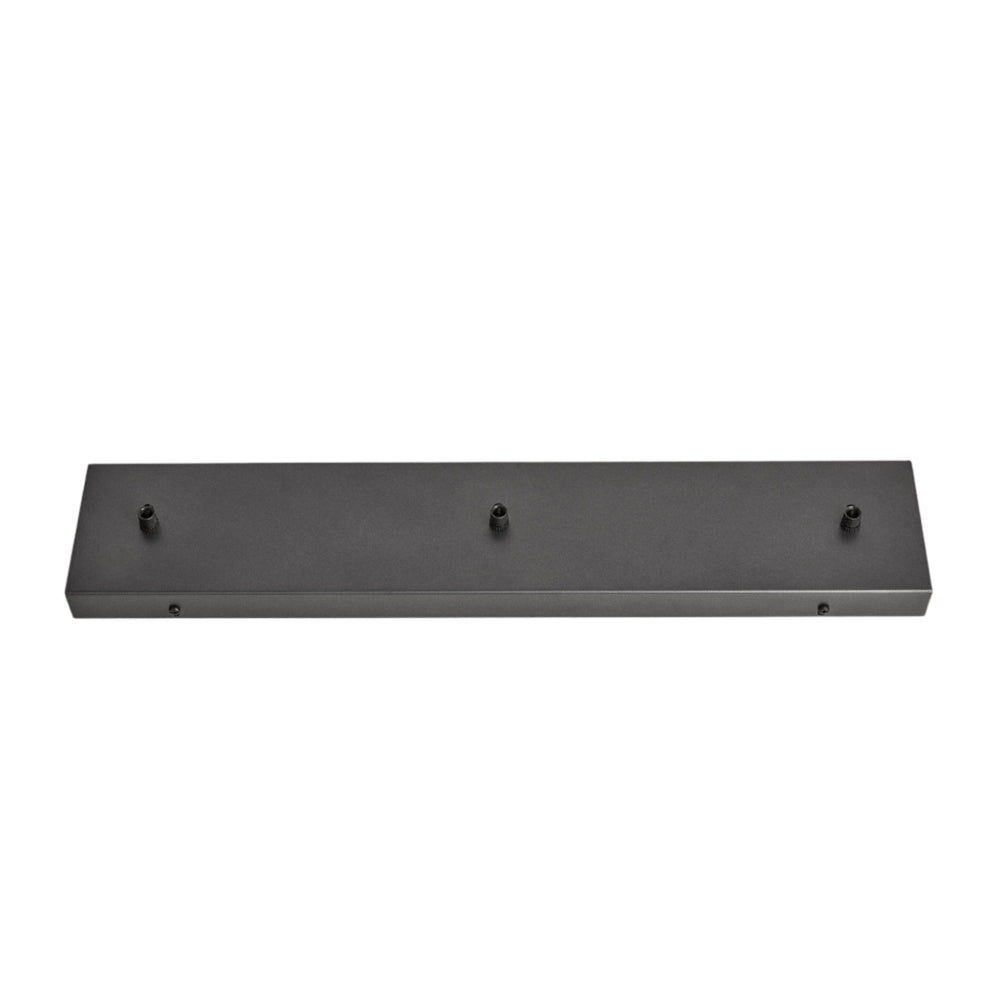 Rectangle 3 Outlet Pewter Ceiling Rose