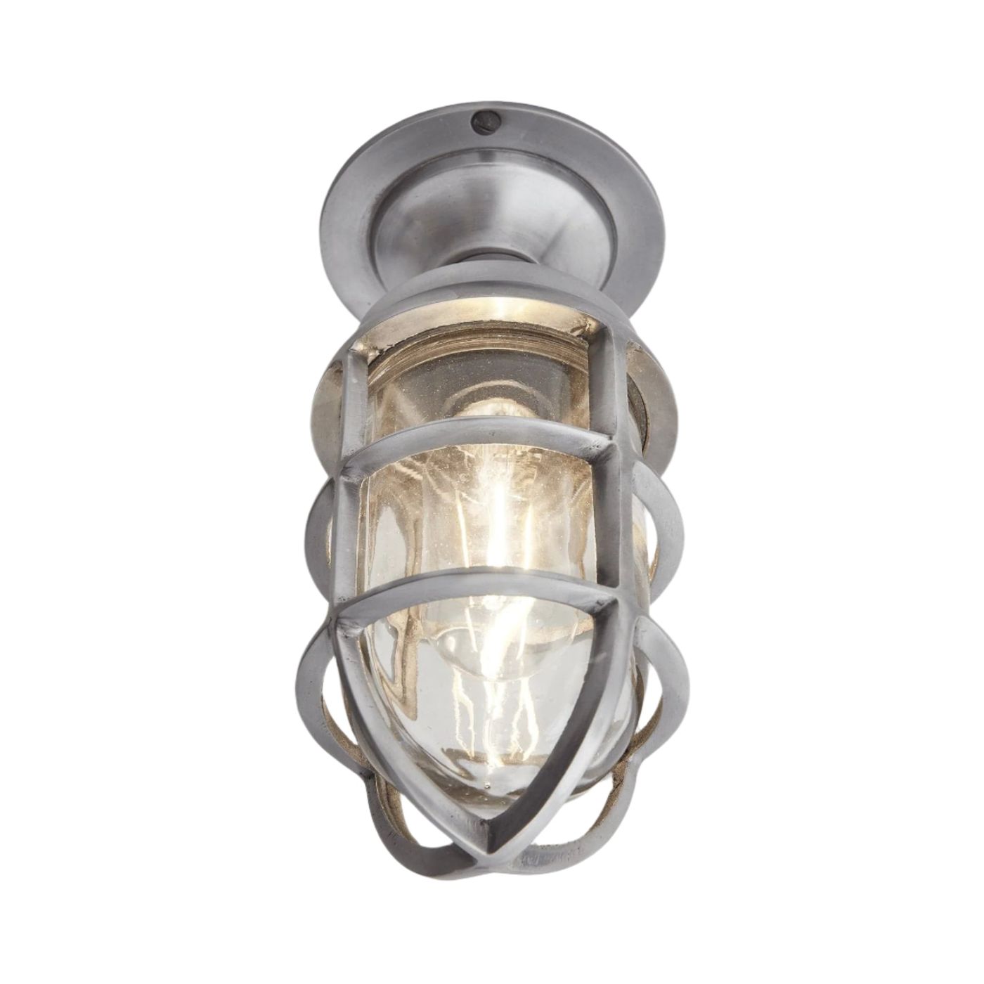 Bulkhead Outdoor & Bathroom Marine Flush Mount Light in 4 Inch in Gunmetal, Product Code BK-IP65-MFM4-GN